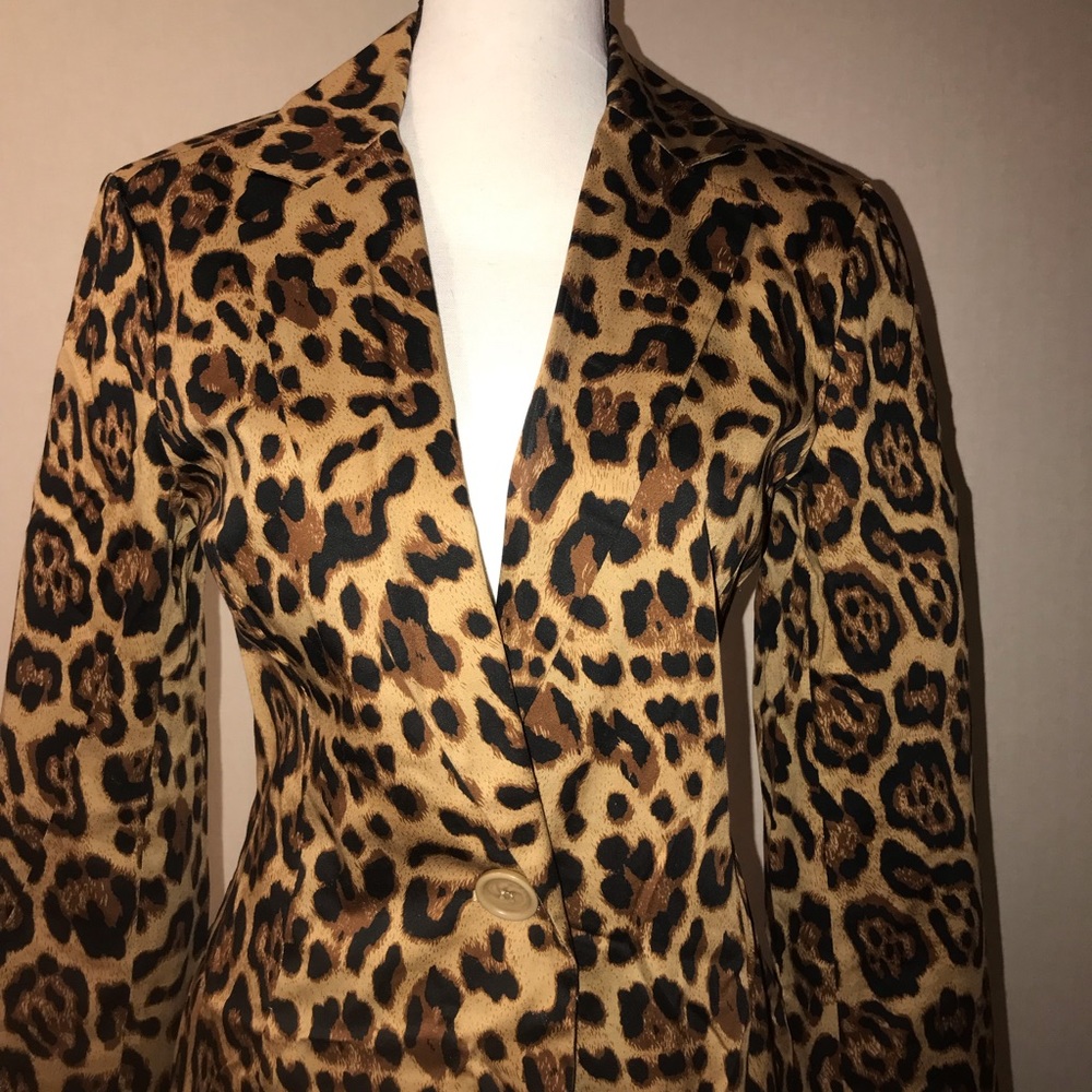 Leopard Print Duster Coat